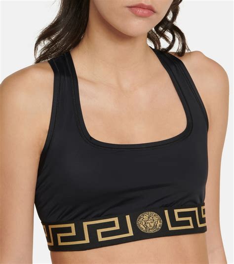 versace greca sports bra